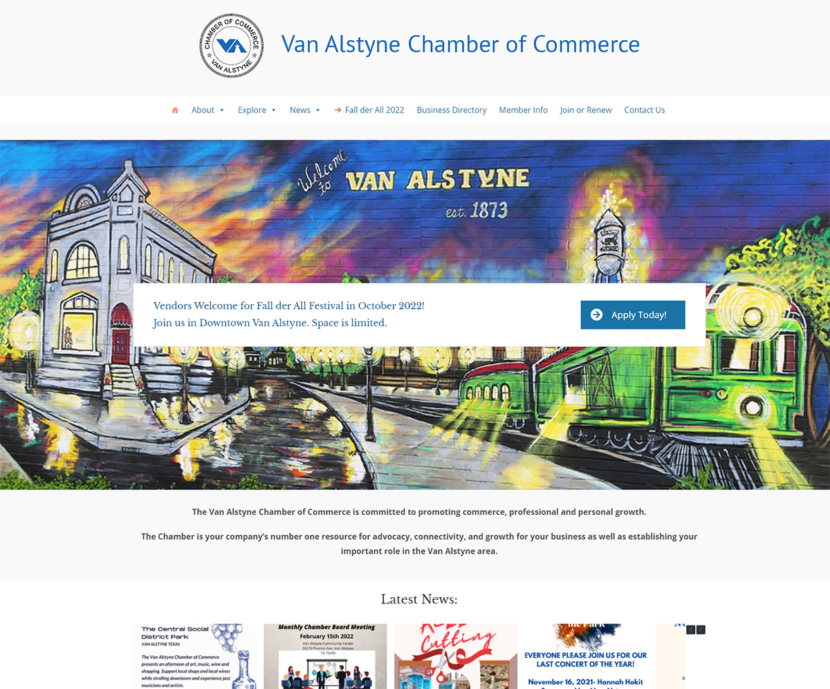 Project: Van Alstyne Chamber of Commerce